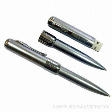 Moisture-resistant USB Flash Drives with Pen Design, Supports Plug-and-play Function
